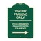 Signmission Bilingual Reserved Parking Visitor Parking Only Estacionamiento Para Visitantes, A-DES-G-1824-24302 A-DES-G-1824-24302 - alternate 1